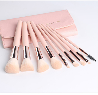 Private Label Wool Makeup Brushes Comfortable Touch Feeling 15*23*3cm