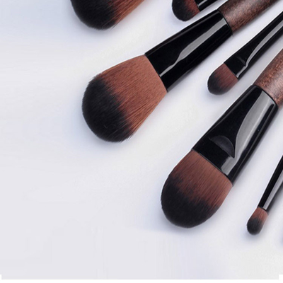 Professional OEM Vegan Makeup Brushes PU New Material Handle Easy To Use