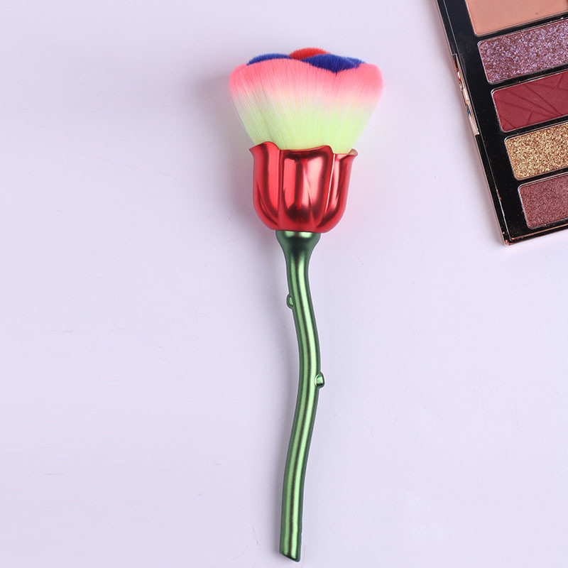 Popular Unique Synthetic Makeup Brush Flawless Complexion With Brown Bullet End