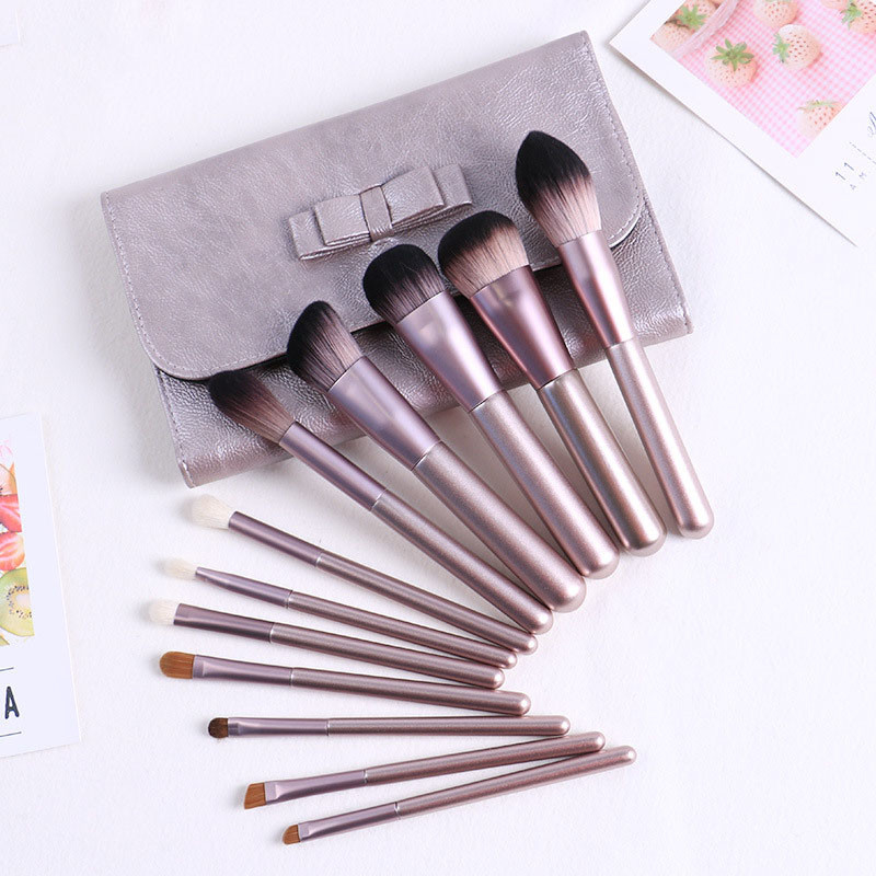 Premium Synthetic Mini Makeup Brush Set Light Weight With Roll Bag Packing