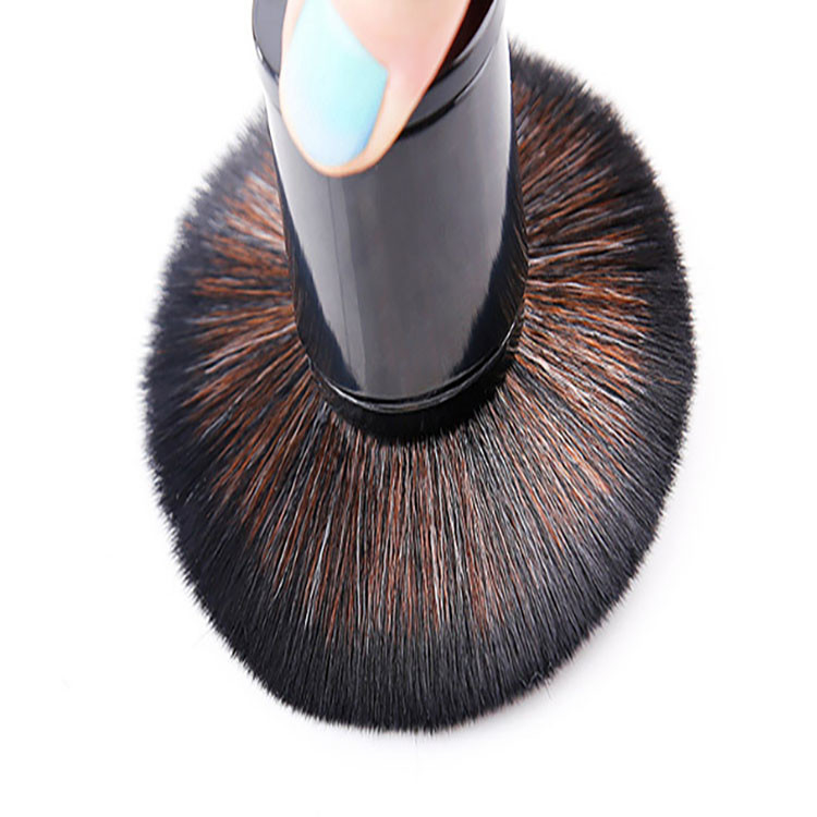 Black Color Telescopic Blush Brush , Setting Powder Brush Shading And Highlighting
