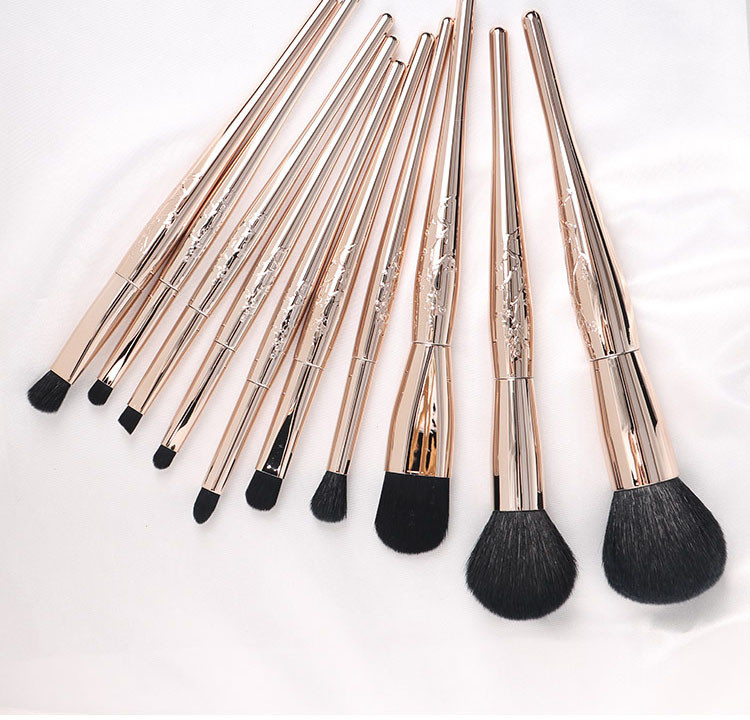 Wool / Customized Vegan Makeup Brushes Cruelty Free With White Canvas Bag