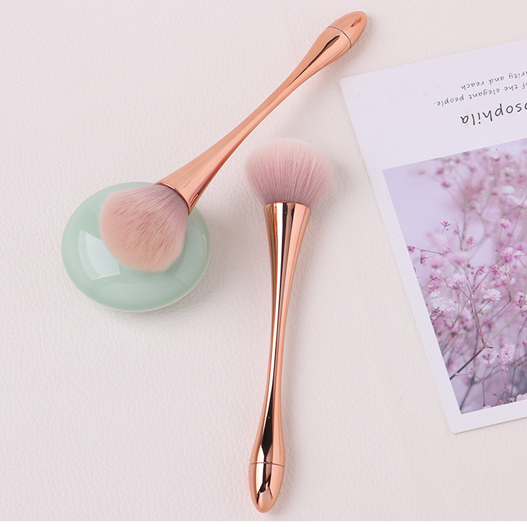 PU New Material Handle Wool Makeup Brushes Perfectly Shaped Brush Heads