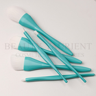 Privated original streamlined deisgn with 6 Pcs Makeup Brush Set of Blue Plastic Handle For Face Makeup brush tools
