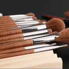 Brass Ferrule Face Makeup Tools 17pcs Multipurpose Makeup Brush Set