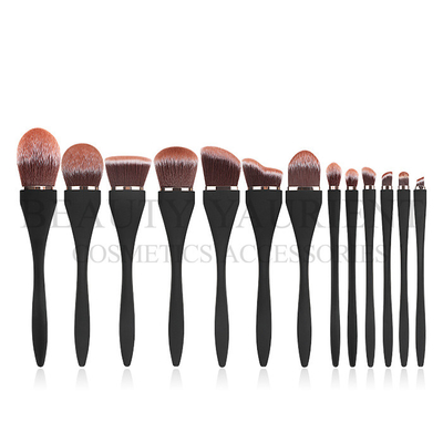 Durable 13 Piece Face Makeup Tools 3 Tones Synthetic Cosmetic  Brush