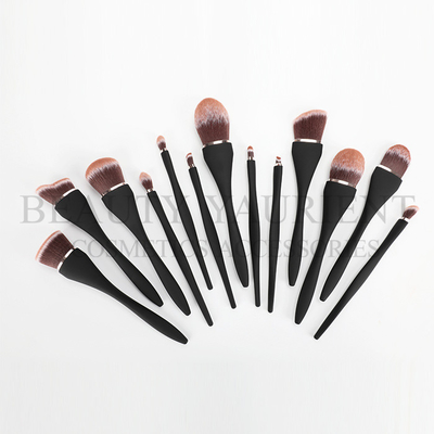 Durable 13 Piece Face Makeup Tools 3 Tones Synthetic Cosmetic  Brush