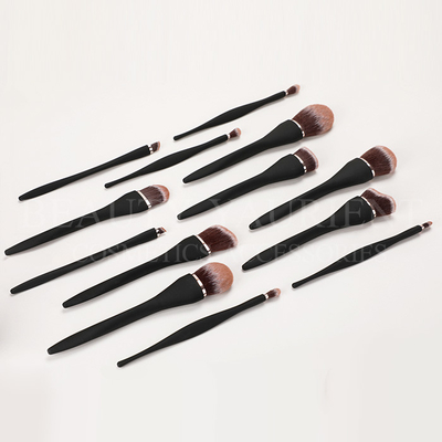 Durable 13 Piece Face Makeup Tools 3 Tones Synthetic Cosmetic  Brush