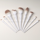 9pcs All In One White Face Makeup Brush Set Patented X Style Cosmetic Brush Makeup Kits