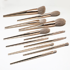ISO14001 Professional High End Makeup Brush 13pieces Triangular Handle