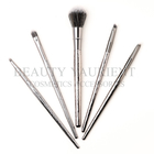 Plastic Handle Wood Grains Private Label Makeup Brushes ISO14001 Certified
