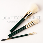 Synthetic Hair Beginner Face Makeup Brush Set 3pcs With Pouch 17.7cm