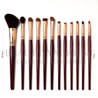 12pcs Handcrafted Cosmetic Makeup Brush Set Face Paint Brushes Set 20.5cm Length