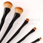 5pcs Boneybeauty Plastic Handle  Face Makeup Brush Set Anti Bac Long Lasting