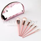 6pcs Private Label Makeup Brushes Custom Logo Synthetic Hair With Cute Bag