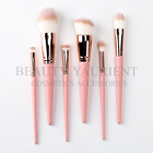 6pcs Private Label Makeup Brushes Custom Logo Synthetic Hair With Cute Bag