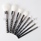 SA8000 17.8cm Private Label Makeup Brushes Tools With Heat Transfer Plastic Handle
