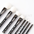 SA8000 17.8cm Private Label Makeup Brushes Tools With Heat Transfer Plastic Handle