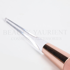 Flower Shape Foundation Single Makeup Brush With Transparent Triangle Handle