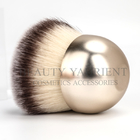 Metal Plating Finishing Powder Makeup Brush Egg Shape Base Soft PBT Hair