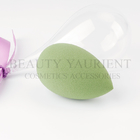 ISO9001 Green Cosmetic Powder Puff Egg Shaped Makeup Sponge Latex Free