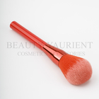 Privated Logo PBT Synthetic Single Makeup Brush Shiny Red Ferrule
