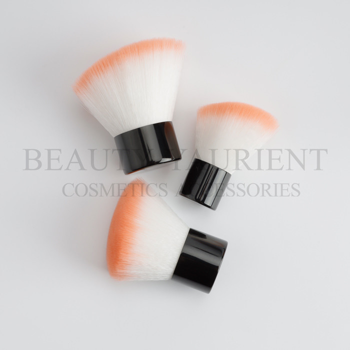 Silkscreen Logo Synthetic Kabuki Blush Brush Angled Travel Kabuki Brush