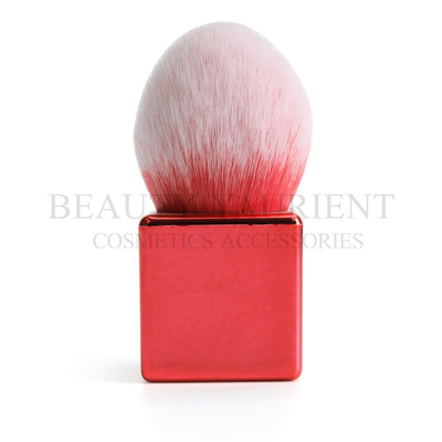 SA8000  Red Square Handle Candy Shaped Kabuki Makeup Brush For Powder Foundation